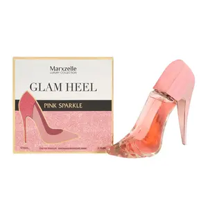 Marxzelle Designer Perfume Glam Heel Pink Sparkle Perfume for Women 90ml Eau de Parfum Elegant Fragrance Edp Spray