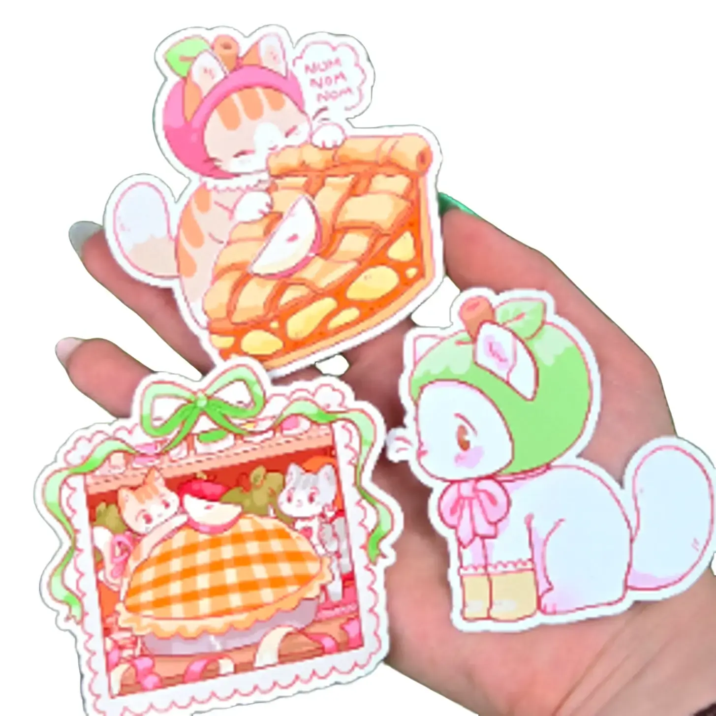 Apple Cats Stickers!