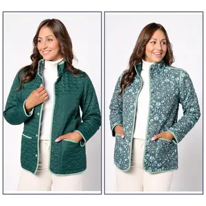 Lands' End Primaloft Reversible Quilted Barn Jacket