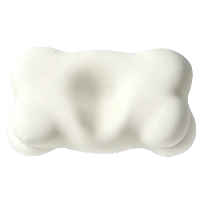 Memory foam support pillow, ergonomic cloud-shaped soft sleep pillow, comes with a removable, washable, and breathable pillowcase, suitable for various sleeping positions, including side sleeping, back sleeping, and more.