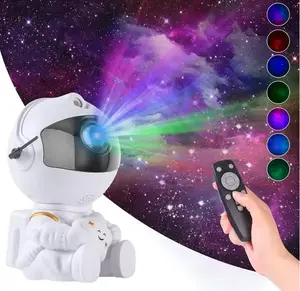 Astronaut Galaxy Projector - Adjustable Design with Nebula Clouds & Twinkling Stars for Relaxation, Gaming, or Bedtime