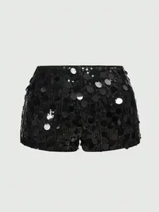 Fashionable Sexy Women's New Sequin Shorts, Perfect for Home Parties, Stylish and Glamorous, Comfortable and Trendy