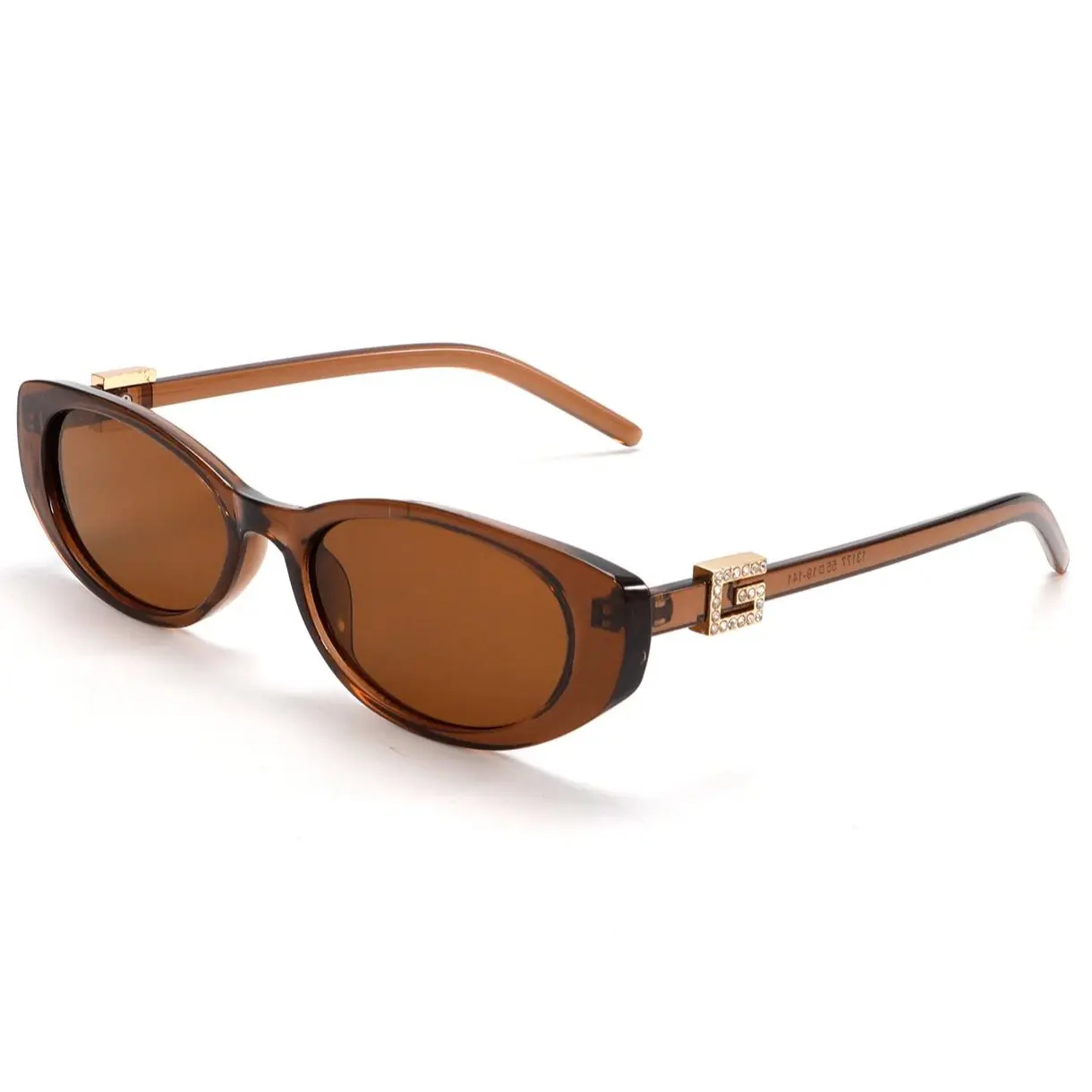 Women Vintage Oval Sunglasses UV400 Anti-UV Gradient Lens Fashion Street Driving Party Eyewear