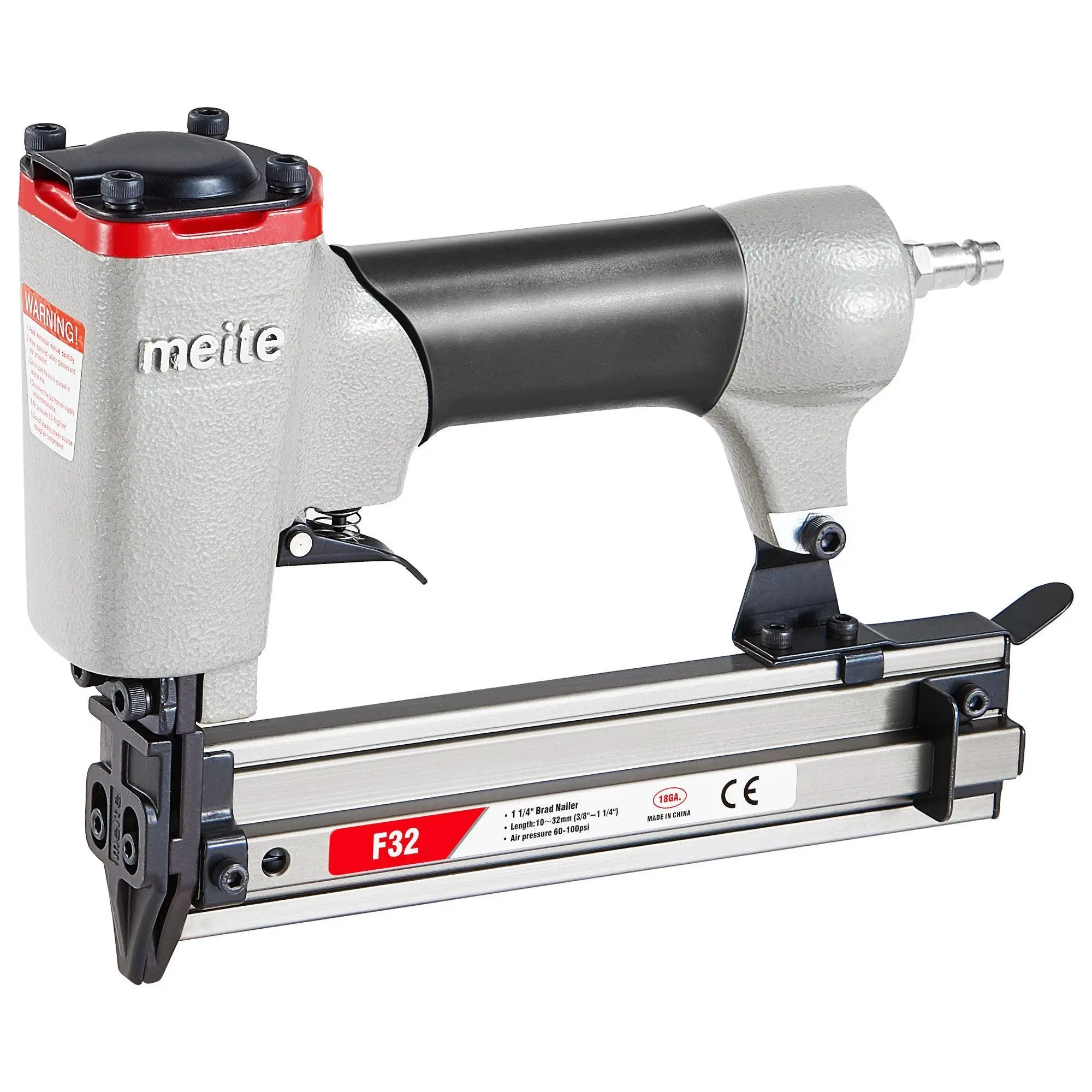 F32 18Ga Pneumatic Brad Nailer 3/8'' to 1-1/4'' Length