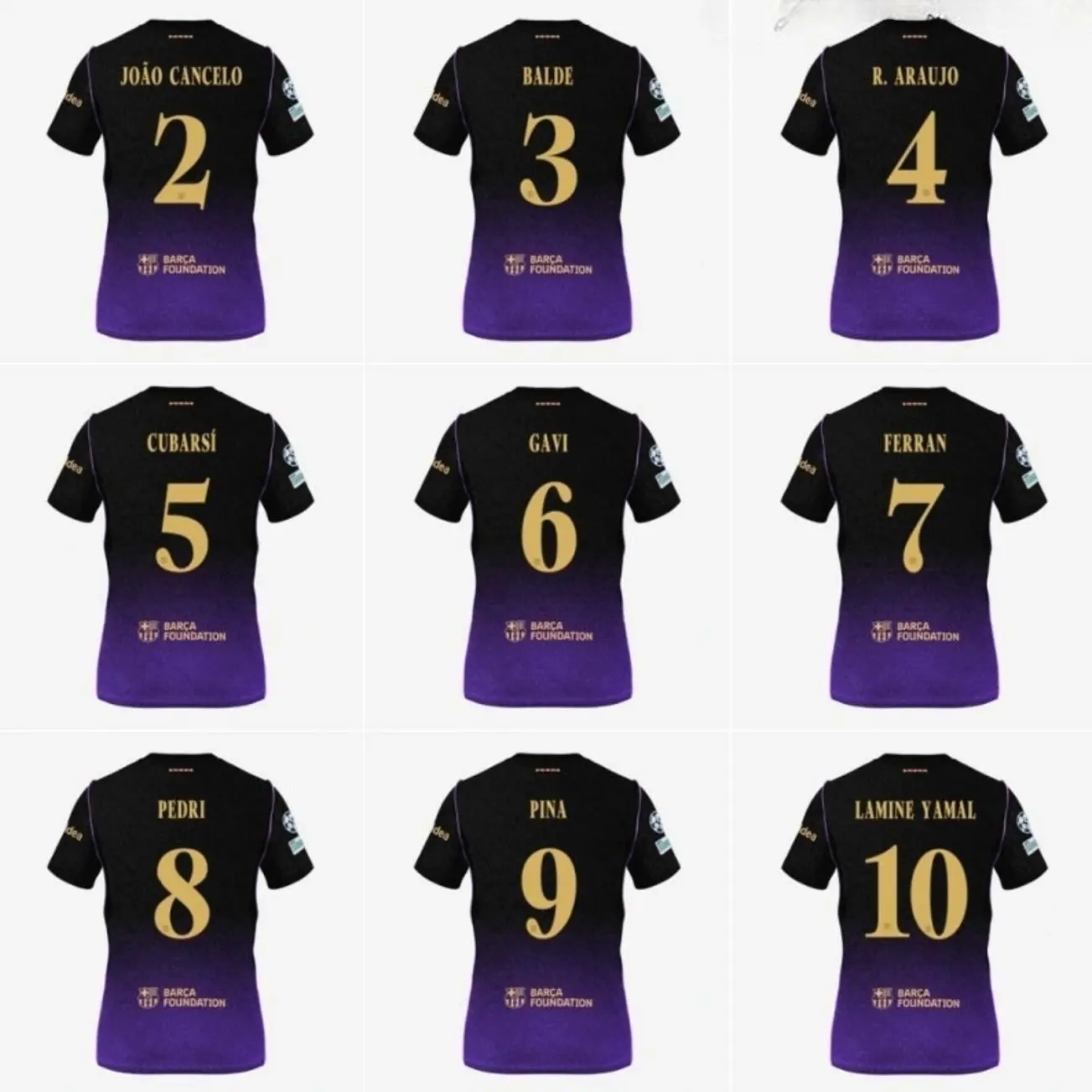 Unisex Soccer Jersey Black and Purple Striped Soccer Mamba Mentality Jersey #11 Raphinha Fan Style Football Shirt 2026/2027 KM