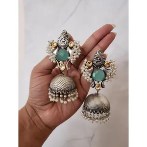 Leah jhumka earrings
