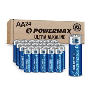24-Count AA Batteries, Ultra Long Lasting Alkaline Battery, 10-Year Shelf Life, Reclosable Packaging