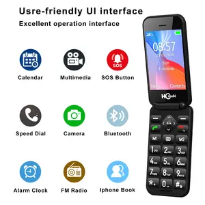 American Version 4g Foldable Feature Phone, Calendar, Multimedia, Emergency Button, Fast Dialing, Clock, Camera, Fm Radio, Sos Call, Long Battery Life