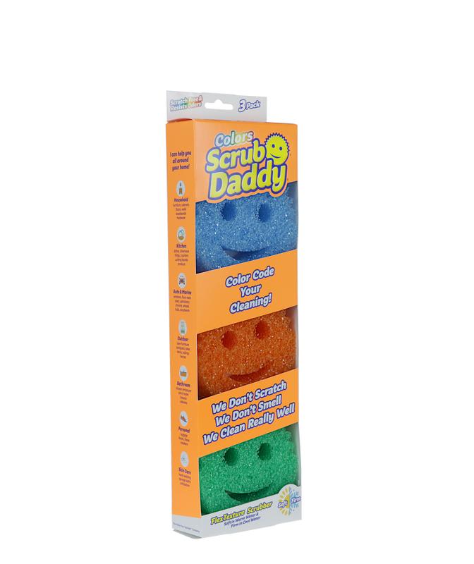 Scrub Daddy Color Scrubber Sponges  (3ct) Multicolor