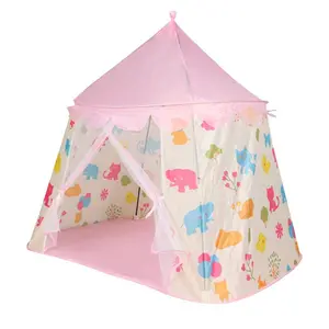 Cartoon Pattern Pop Up Tent, Foldable Princess Play Tent, Indoor Playhouse for Girls, Outdoor Camping Tent, Birthday Gift for Kids, Toddler Play Tent