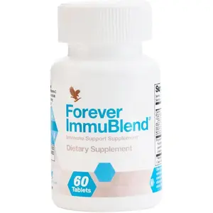 Forever Living ImmuBlend Immune Support Supplement with Botanicals Vitamins D & C Maitake Shiitake Mushrooms 60 Tablets