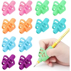Pencil Grips for  Handwriting, 12 count  Pencil Grippers, Pen Grips Holders for Beginners