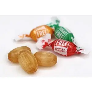 ANDY ANAND CHOCOLATIER Sugar Free & Gluten Free Ginger Candy - Non-Gmo & Delicious Candy - Ginger Candies with Great Tasting 3 Flavors Orange, Mango & Lemon - 55 Pcs Sweetened with Natural Stevia, Made in Italy (7 Oz Pack of 1)