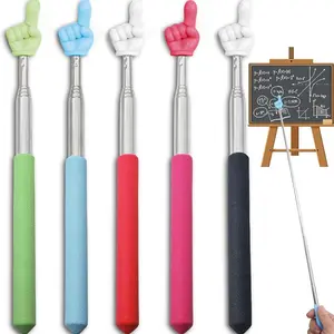 5 count Pointer Finger Stick - Multipurpose Teacher Supplies Pointer Stick,Engaging Colors - Classroom Essentials for Effective Presentations