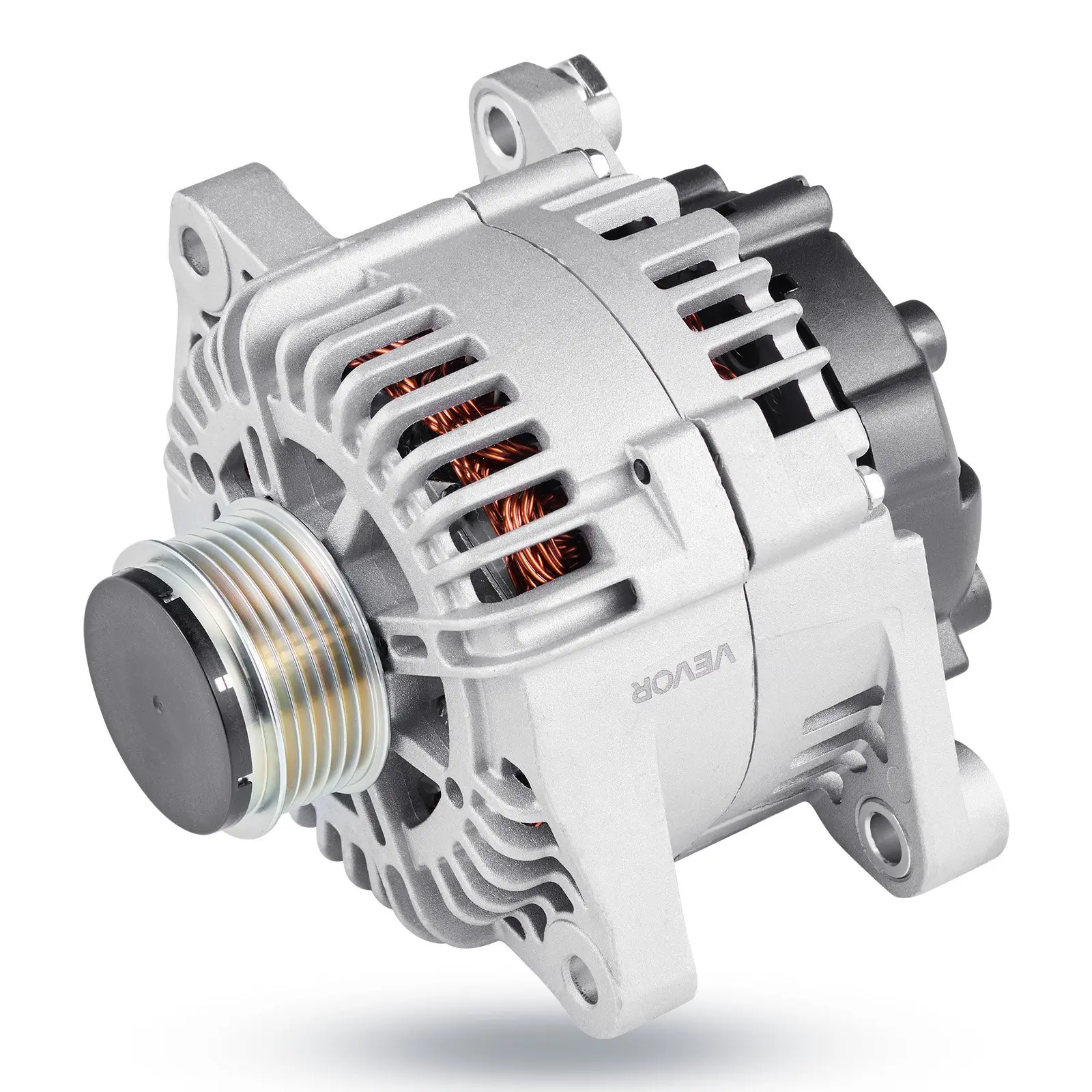 【DealsForYouDays】VEVOR Car Alternator 11491, Compatible with Hyundai Sonata 2.4L 2010-2013, Kia Optima 2.4L 2011-2013, Automotive Replacement Alternator with Aluminum Housing and Pure Copper Round Coil, 37300-2G150