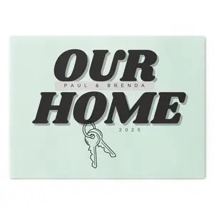 Personalized Cutting Board - Home Sweet Home Gift for Newlyweds, Housewarming, Anniversary, Kitchen Decor, Custom Names, Engagement
