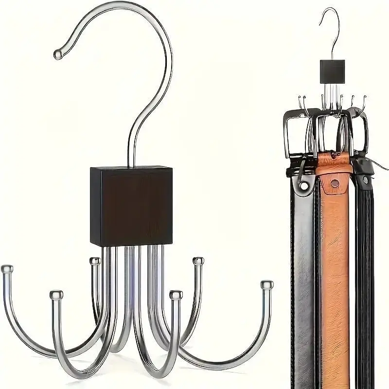 Rotating 6-claw Hook, 1 Counts Multi-functional Rotating Hook for Coat, Hat, Scarf, Wardrobe Storage Hanger, Bag Storage Hook, Carry Purse Hook, Home Organizer