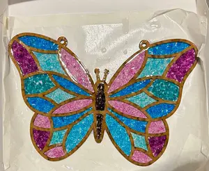 DIY Butterfly Stained Glass Suncatcher