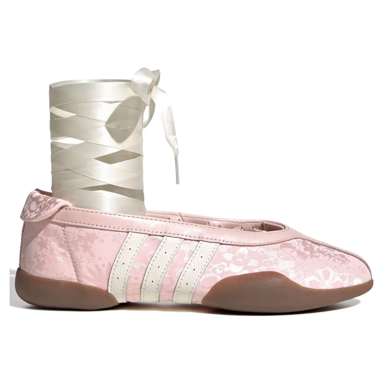 Adidas Taekwondo Mei Ballet Flat Liberty London Pink Floral Gum Women's Authentic Sneaker - Original Kitten Heel Comfortable Fashion Athletic Shoe Women Mid cute shoe comfy shoe