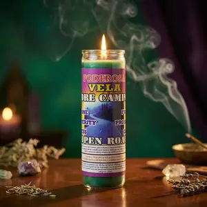 7 Day Candle Open Roads Prepared and Scented - Veladora Preparada Abre Caminos