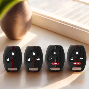 Silicone Remote Key Case Cover Holder Car Key Protector For Honda Fit CRV Ridgeline Civic Accord Pilot Jazz FRV Insight HRV Odyssey