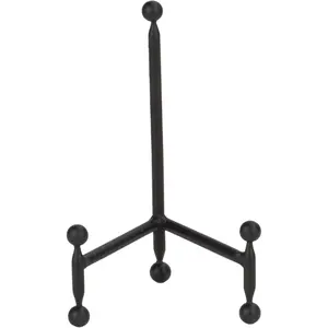 Modern Tripod Easel Display, Black Finish, Lightweight & Durable Design,  for Displaying Pictures, Artwork, Plates, Tiles, & , 8 Inch
