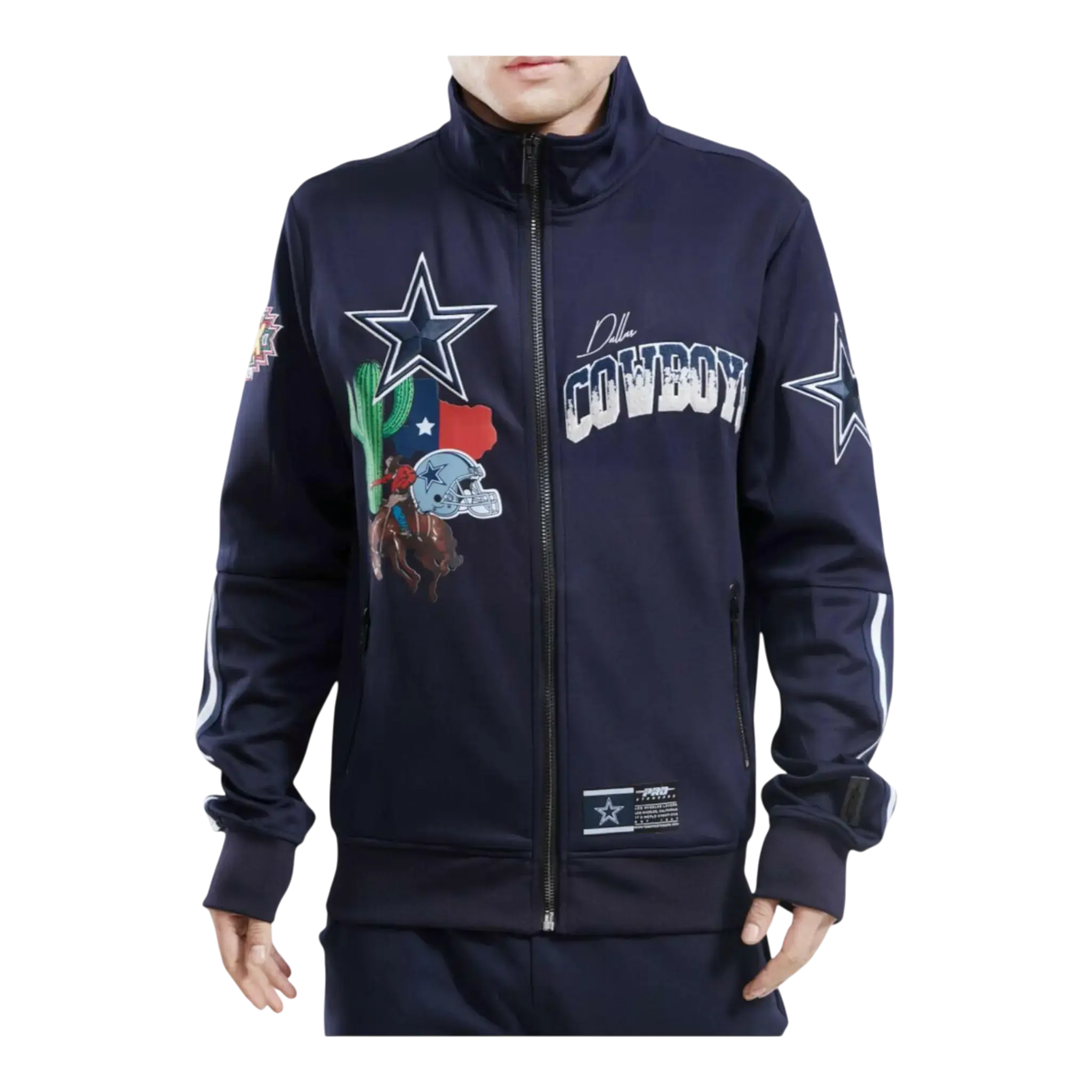 Pro Standard Dallas Cowboys Home Town Track Jacket in Midnight Navy | Men's