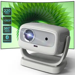 Home Projector with 5G/2.4G WiFi & Bluetooth,1080P Supported Video Projector for Bedroom,Auto Focus, Keystone Correction,Easy Setup Outdoor Movie Projector