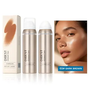 100ml Instant Tanning Spray with a mild, skin-friendly formula, featuring fine and even mist, quick-drying and color-fixing properties to create a natural wheat or bronze skin tone, water and sweat resistant, suitable for full-body skin