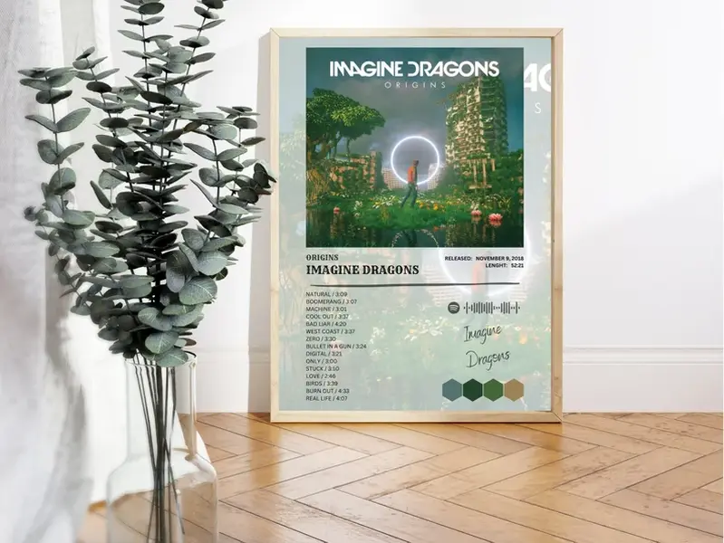 Imagine Dragons Gift Poster Print, Imagine Dragons  Poster Print, Imagine Dragons Bones Album High Quality, Wall Decor, Digital Poster