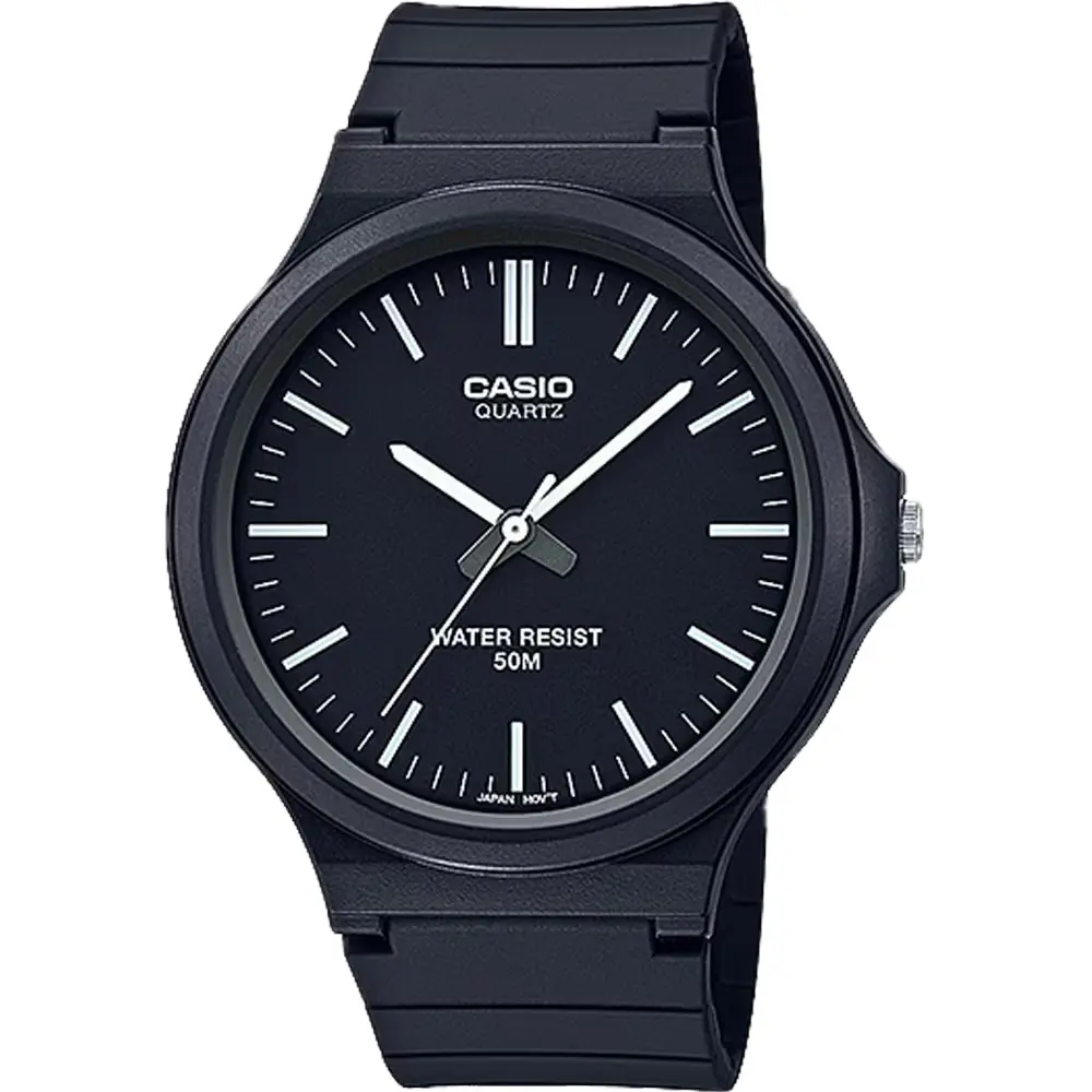 Casio Men's Casual Analog Watch with Black Dial - MW-240-1EV