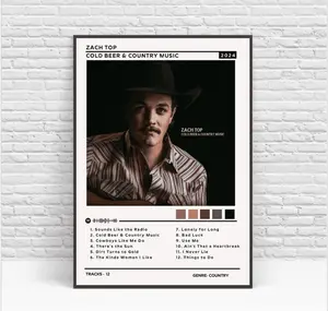 Zach Top Cold Beer &Amp; Country Music Album Poster
