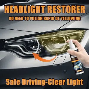 Car Headlight Polishing Spray, High-Quality Headlamp Repair Liquid, Restores Clarity and Provides Protection Coating, Improves Transparency