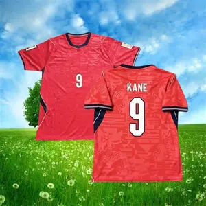 2026 Seasond Away Red No.9 Kane Short sleeve Soccer jersey