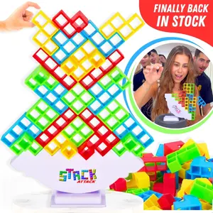 Stack Attack - Fun Strategy Game, Stacking Game for Kids and Adults, Family Game Night by Diffy Games