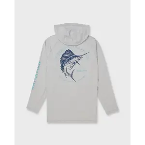 Quiksilver Waterman Marley Hooded Long Sleeve UPF 50 Surf Shirt