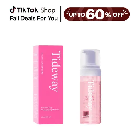 Tideway Haircare Full & Airy Curly Defining Foam Mousse with Pine Extract & Ceramide - Female Curl Activator for Curly Hair, All Hair Types, Volume Boost, Anti-Frizz, Hydrating Nourishing Styling Texture, Wet/Dry Use, 5.07 oz Bottle techvibes