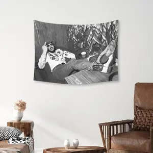 Retro Western Cowboy Canvas Print, Vintage 70s Wall Art for Living Room Bedroom, Unframed Attitude Poster Decor for Men, Rustic Home Gift