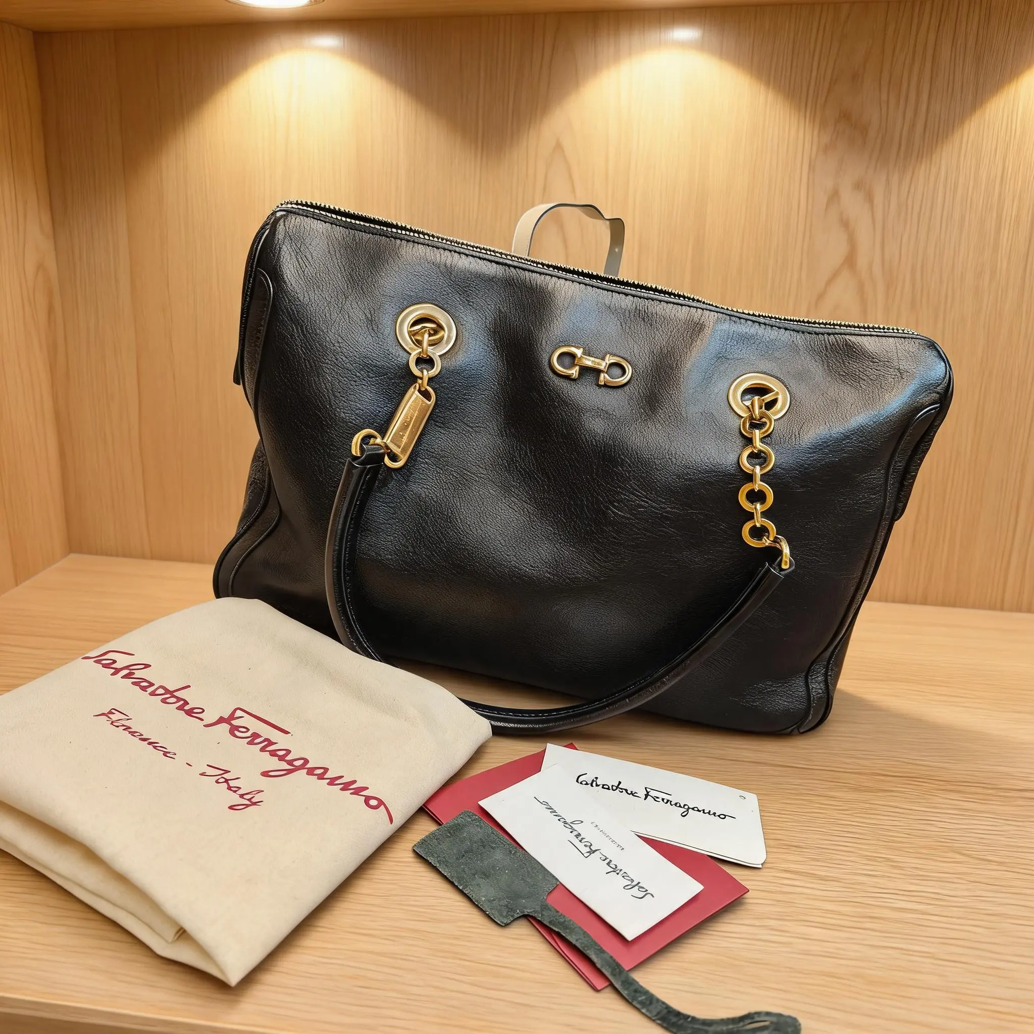 Pre-owned SALVATORE FERRAGAMO Leather Shoulder Bag C0724649968