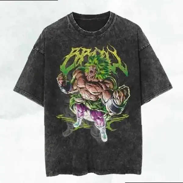 Workout T-Shirt, Vintage T-Shirt T-Shirt, DBZ Broly Anime T-Shirt, Weightlifting T-Shirt, Gift for Him