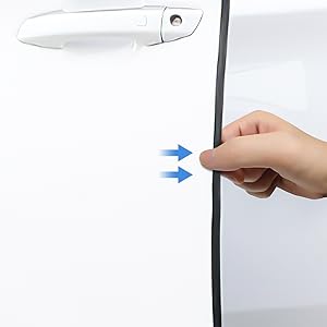 32ft(10m) Anti-Scratch Car Door Edge Guards: U-Shaped Edge Protector Strip for Auto Vehicles Door Rubber Seal Trim Build in Metal Sheet for Most Car Rucks SUV No Glue Installation, Purple