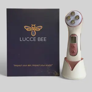 Lucce Bee 5-in-1 LED Device - 5 Targeted Light Modes & 4 Advanced Beauty Technologies for Anti-Aging, Lifting & Acne