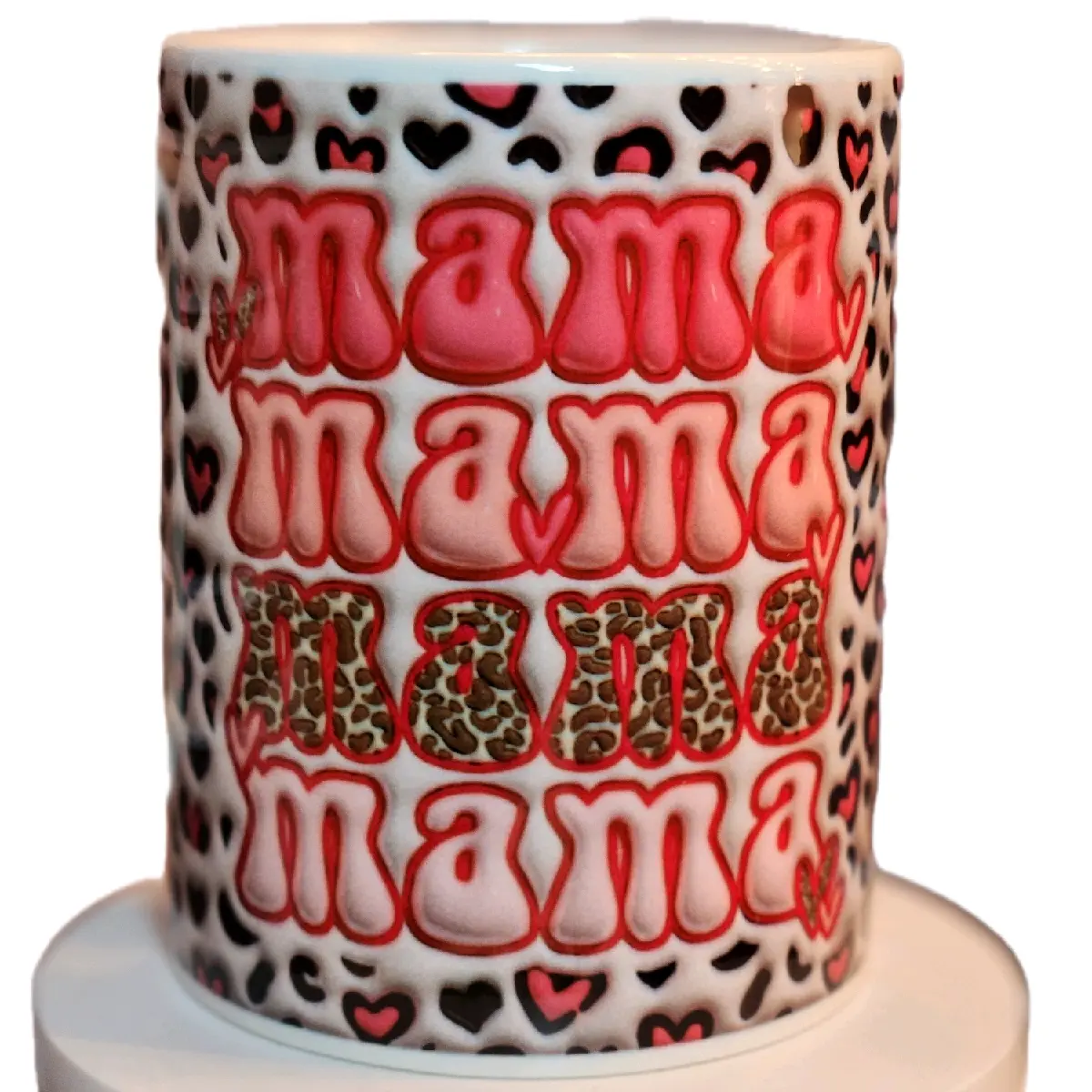 Pink Cheetah Mama Mug Drinkware 15oz mothers day gift