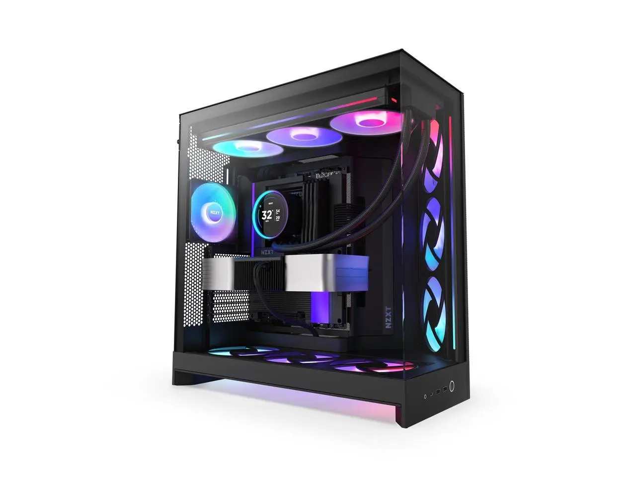 NZXT CM-H92FB-P1 Black tinted tempered glass Mid-Tower Case (Computer Cases - ATX Form) NZXT CM-H92FB-P1 Black tinted tempered glass Mid-Tower Case (Computer Cases - ATX Form)