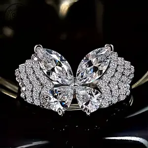 S925 Silver Phantom Play Women'S Grid Home Same Style Layered Multi Rings Jewelry