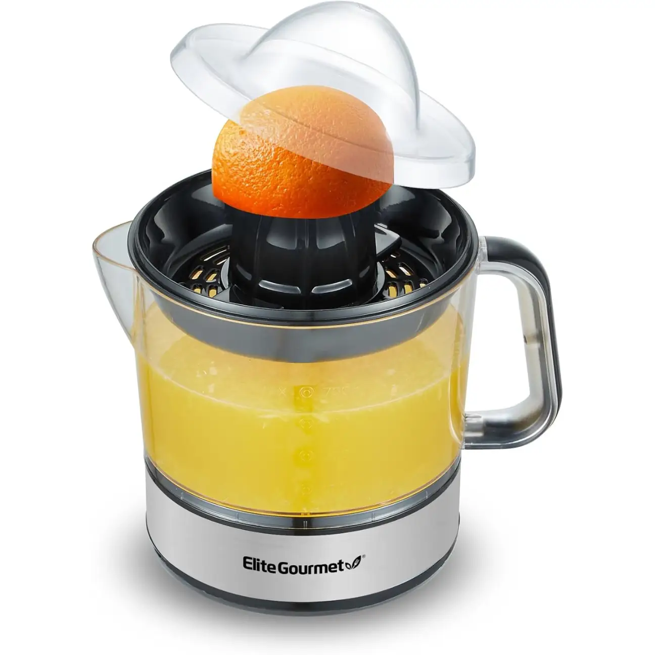 BPA-Free Electric Citrus Juicer, Compact, Large Volume, Pulp Control, Oranges, Lemons, Limes, Grapefruits with Easy Pour Spout, 24oz