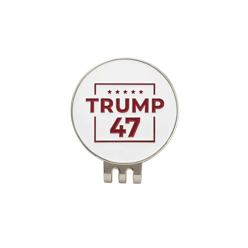 Curves & Clubs Premium Trump 47 Enhanced Visibility Golf Ball Markers (2-Pack) - Curves and Clubs Design, Essential Golf Gear, Supplemental Accessories for Casual Play