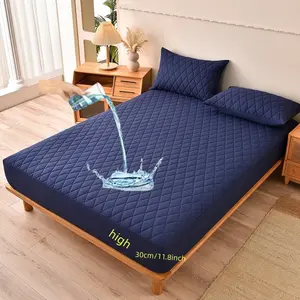 Waterproof Mattress Protector Cover, Deep Pocket Design, Multiple Colors Available, Soft Breathable Fabric, Fits Up to 30cm Thick Mats