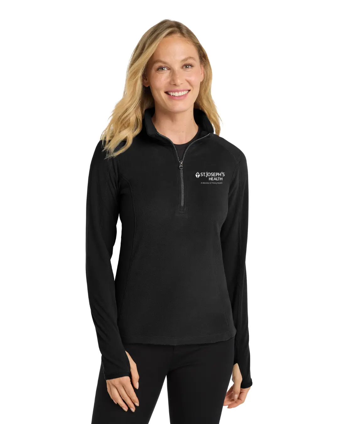 Port Authority® Women's 4.6-oz 100% Polyester Microfleece 1/2-Zip Pullover, Anti-Pill Finish, Microfleece Warmth for Exercise, 4.6-Ounce, Dyed-To-Match Chain Stitching