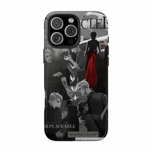 Manacled Inspired Dark Romance Phone Case for iPhone 11 12 13 14 15 16 17 Pro Max, Gothic Black White Collage Protective Cover